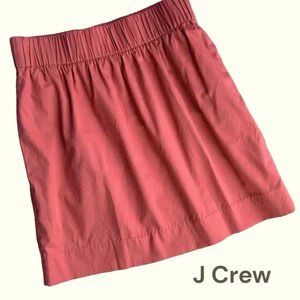 J CREW | NWOT | COTTON SATEEN WIDE ELASTIC WAIST SKIRT | SIZE: 2